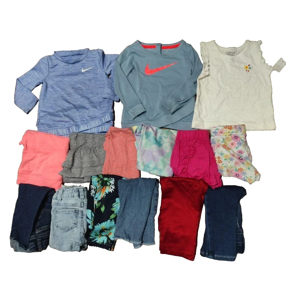 EUC HUGE Lot of Baby Girls SUMMER Clothes 15‎ Pieces Size 18 Months